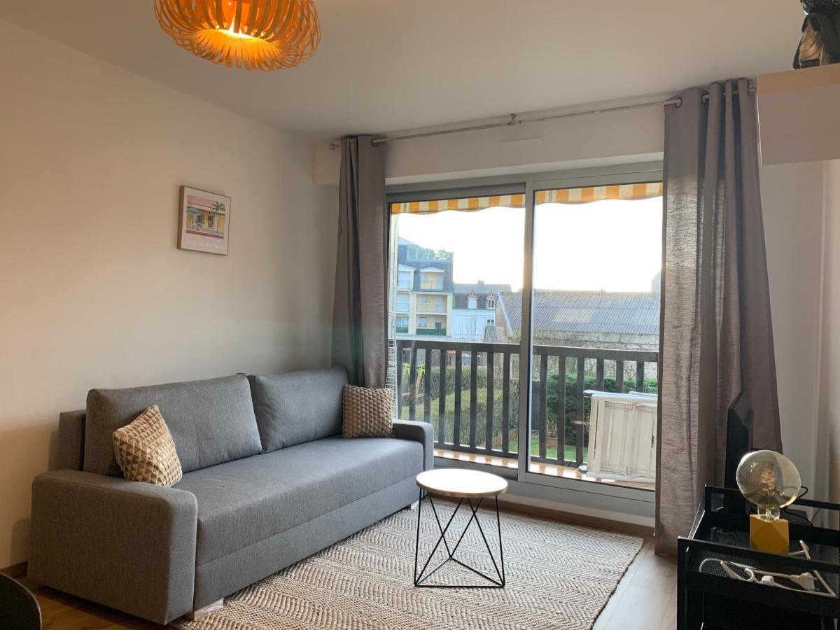 Cosy T2 Terrasse Sud - Centre Deauville Et Hippodrome ภายนอก รูปภาพ